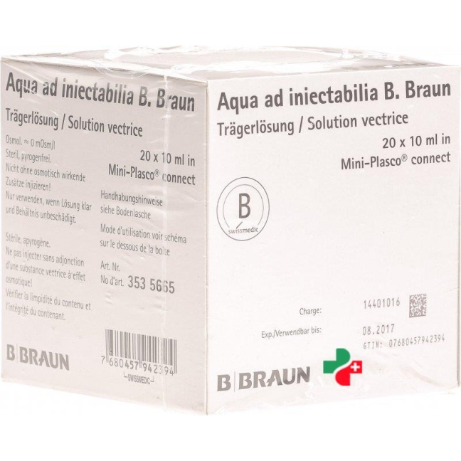 Aqua AD Braun 10 ml 20 Mini Plasco