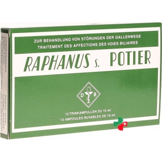 Рафанус С Потье раствор 12 питьевых ампул по 10 мл