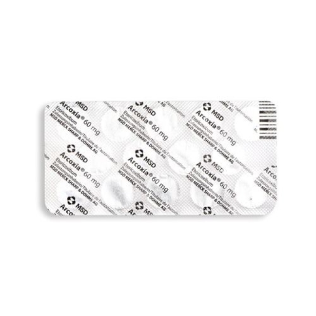 Arcoxia 60 mg 28 filmtablets