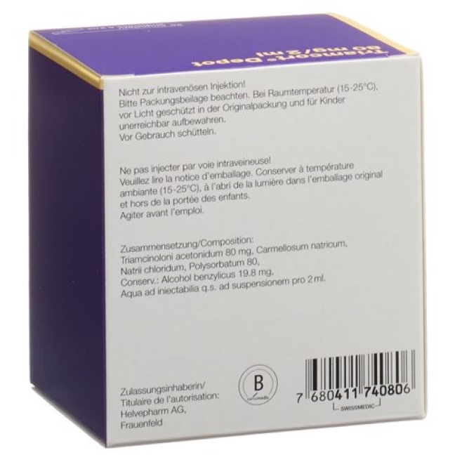 Triamcort Depot 80 mg 25 Ampullen je 2 ml