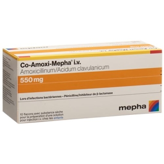 CO Amoxi Mepha 550 mg 10 Durchstechflasche