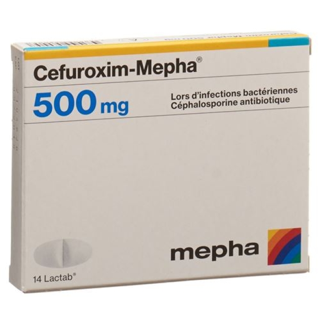 CEFUROXIM MEPHA 500MG LACTABS