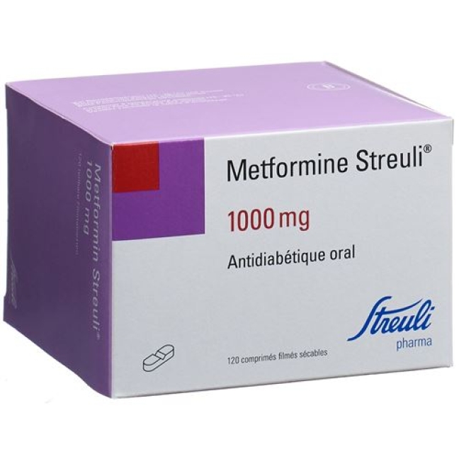 Metformin Streuli 1000 mg 120 filmtablets