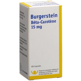 Burgerstein Beta Carotin 15 mg 100 Kaps