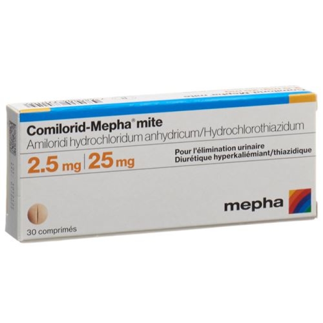 Comilorid Mepha Mite 2.5/25 30 tablets