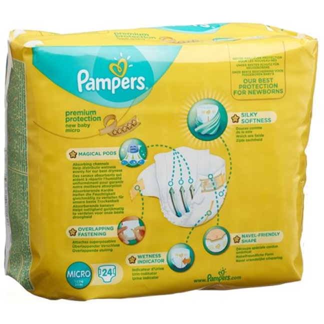 Pampers Micro Windel mit Ui 1-2.5кг 24 штуки