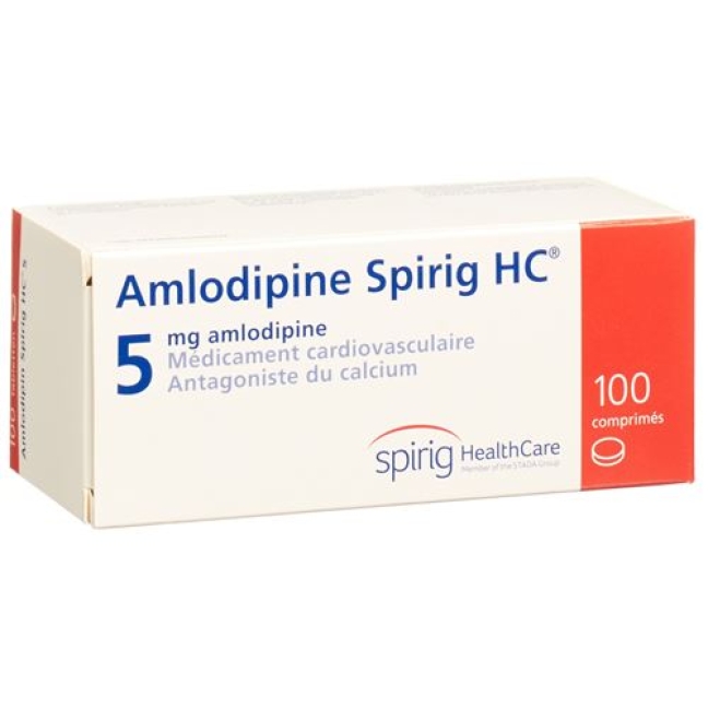 Amlodipin Spirig 5 mg 100 tablets