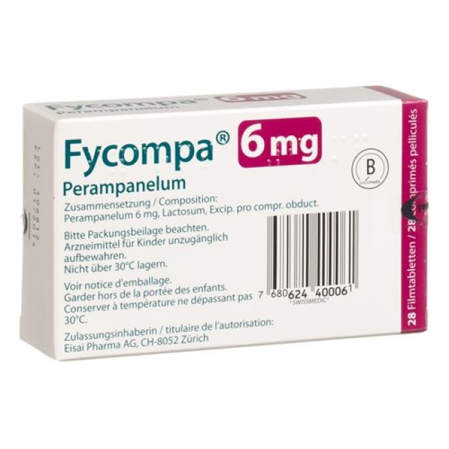 Fycompa 6 mg 28 filmtablets