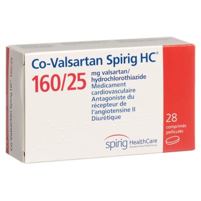 CO Valsartan Spirig 160/25 28 filmtablets