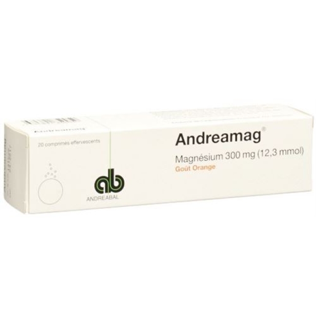 Andreamag 300 mg Orangenaroma 20 Brausentabletten