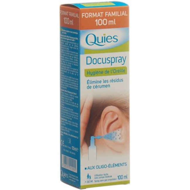 Quies Docuspray Hygiene Der Ohren 100мл