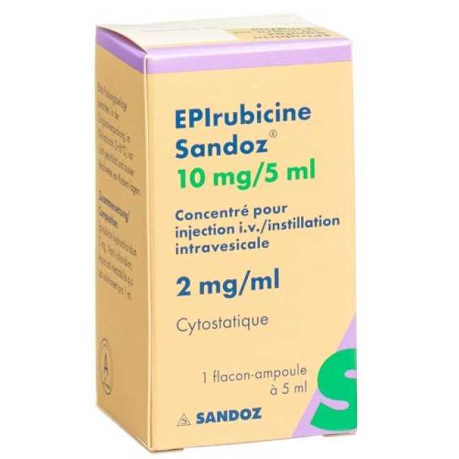 Epirubicin Sandoz 10 mg/5 ml