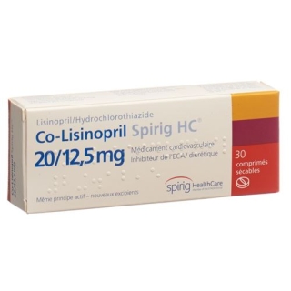 Co-lisinopril Spirig 20/12.5 mg 30 tablets