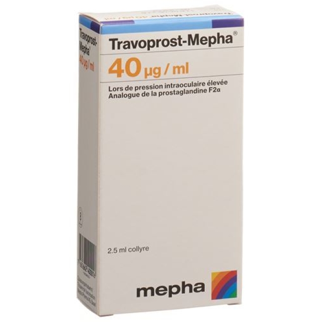 TRAVOPROST MEPHA OPHT 40MC