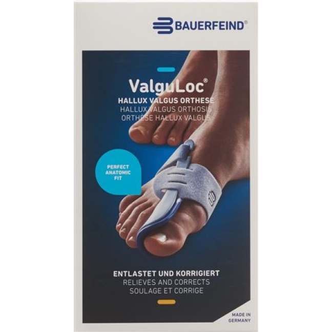 ValguLoc Stabilorthese Hallux Grosse 2 Rechts Titan