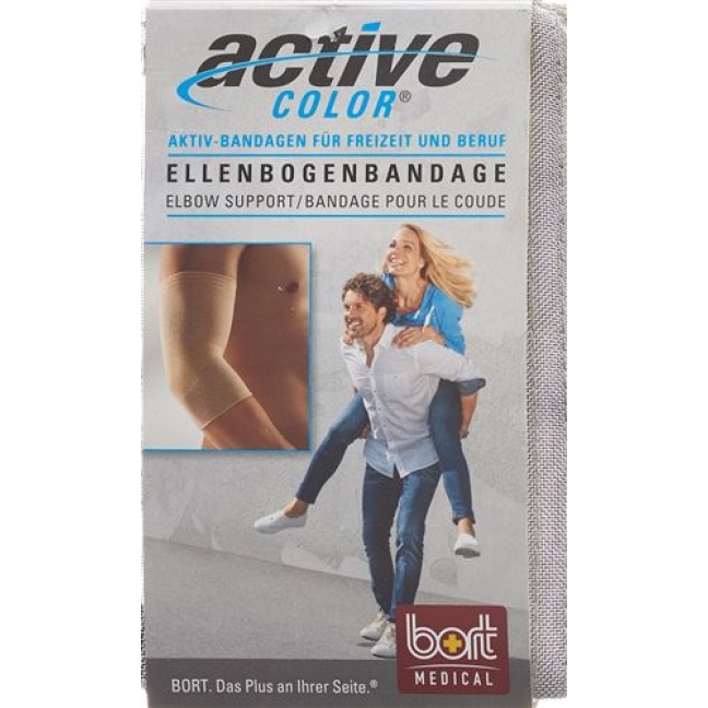 Bort Aktive Color Ellenbogenbandage размер L +28см телесный цвет