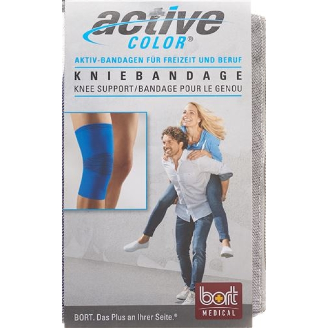 Bort Aktive Color Kniebandage размер M -37см Blau