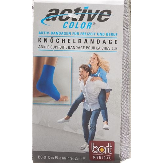 Bort Aktive Color Knochelbandage размер M -23см Blau