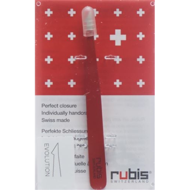 RUBIS PINZ EVOLUTION ROT INOX