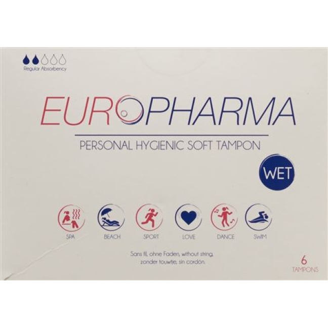 Europharma Hygienic Tampons 6 штук