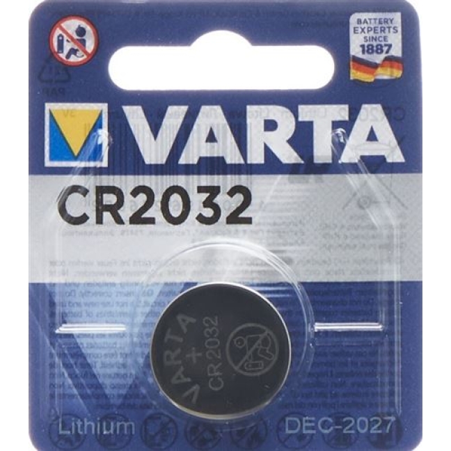 VARTA BATT CR2032 LITHIUM 3V