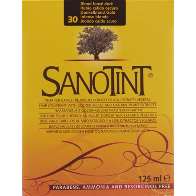 Sanotint цвет волос 30 Dunkelblond Gold