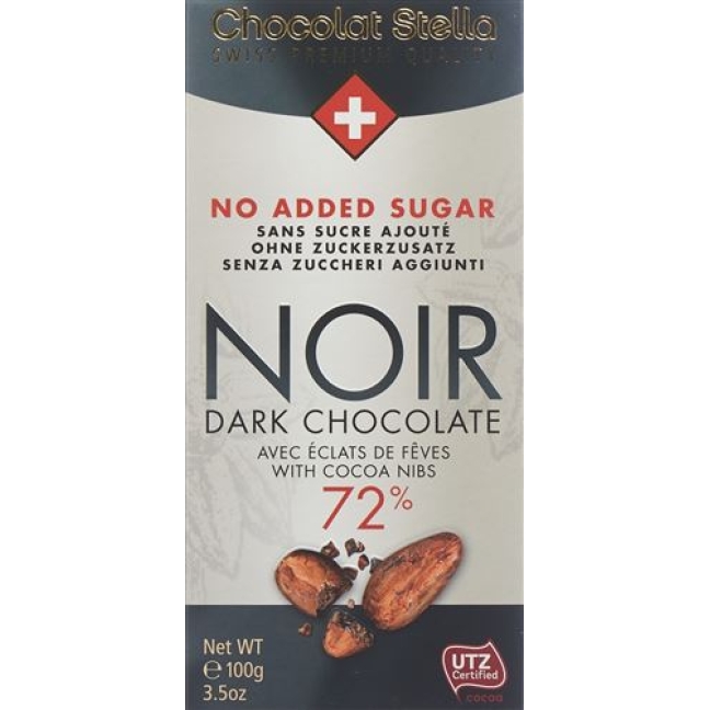 STELLA SUGARL SCHOKO NOIR 72%