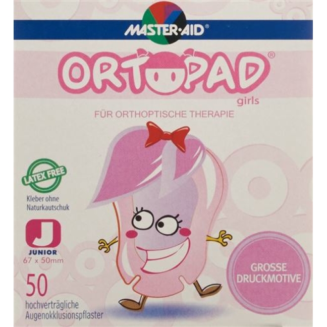 Ortopad Occlusionspflaster Juni Girls -2j 50 штук