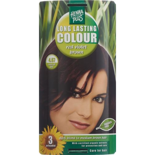 Henna Plus Long Last Colour 4.67 Henna Rot Vio Bro