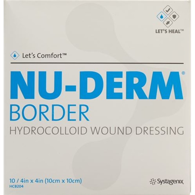 Let’s Comfort Nu-Derm Border Hydrokolloidverband 10x10см 10 штук