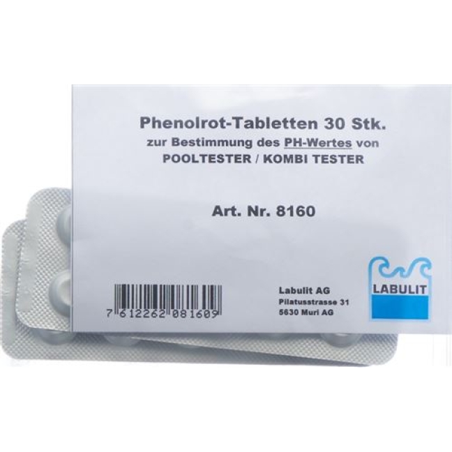 Labulit Pooltester Ersatzв таблетках, Phenolrot 30 штук