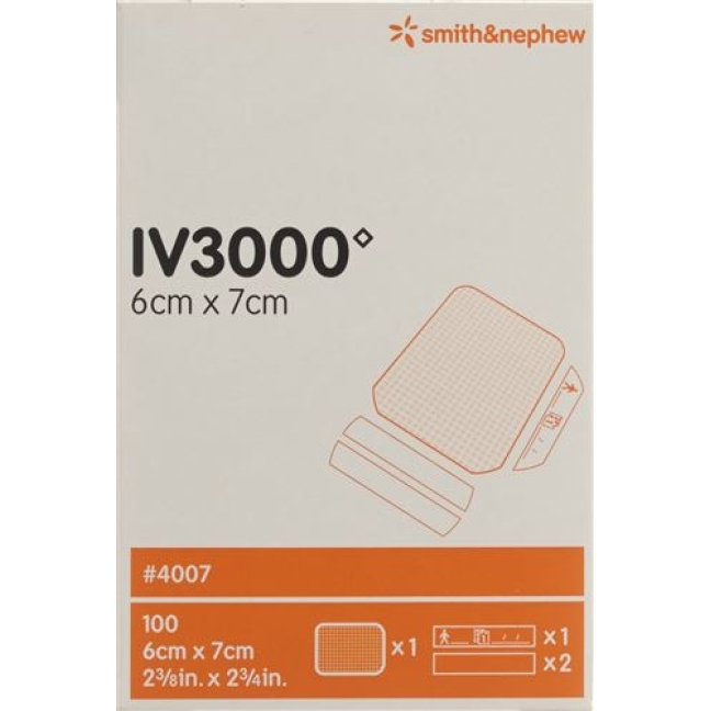 Opsite Iv3000 Kanulenfixation 6x7см 100 штук