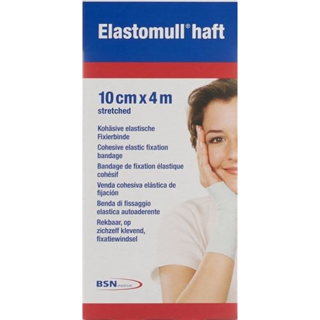 Elastomull Haft марлевый бинт Weiss 4мX10см рулон