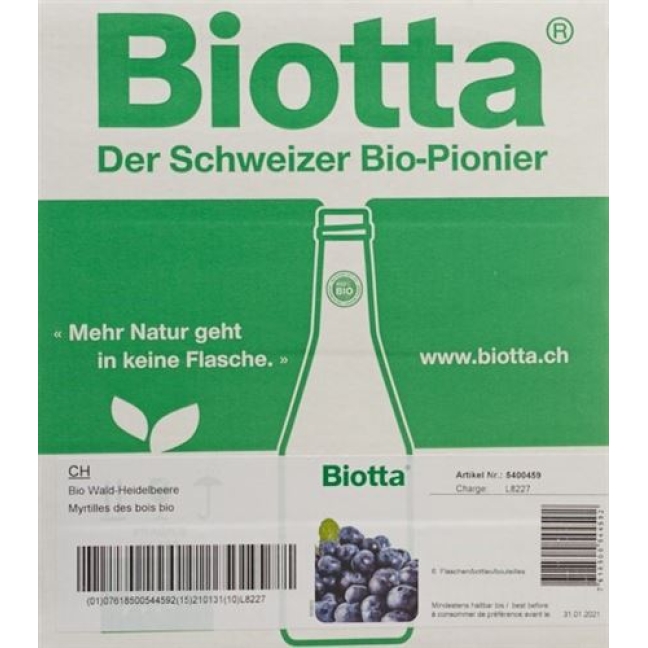 BIOTTA BIO WALD HEIDELBEER SAF