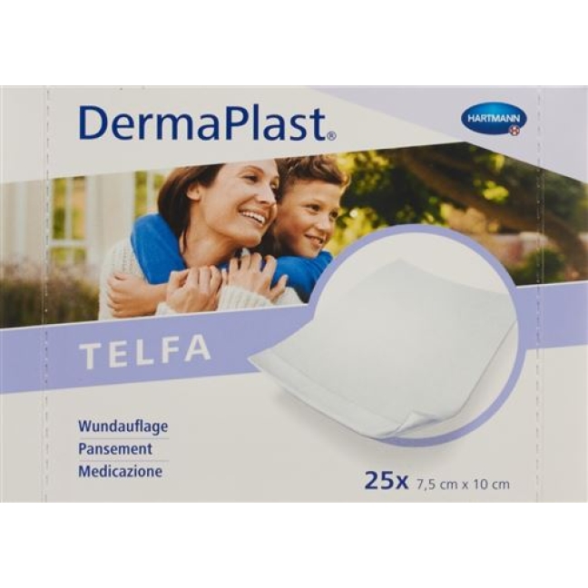 Dermaplast Telfa Kompressen 7.5x10см 25 штук