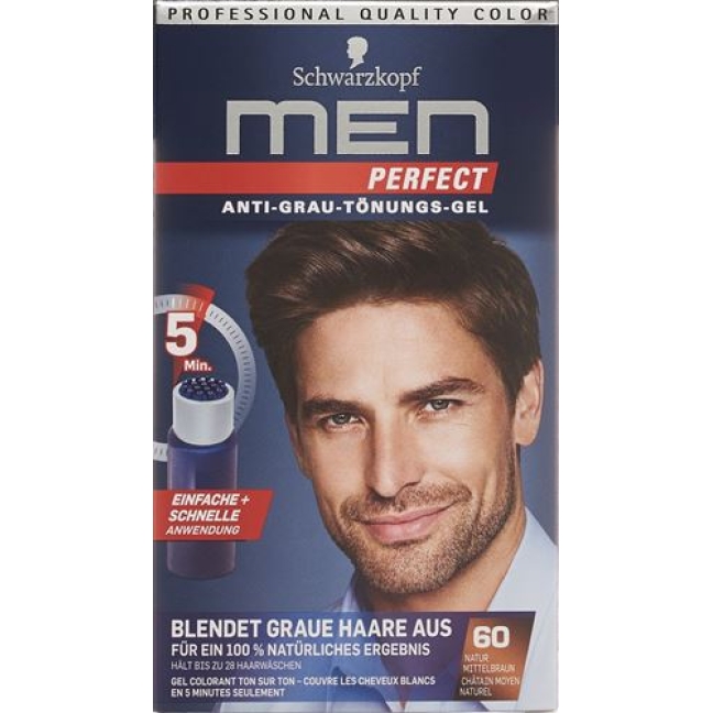 Men Perfect Tonung 60 Natur Mittelbraun