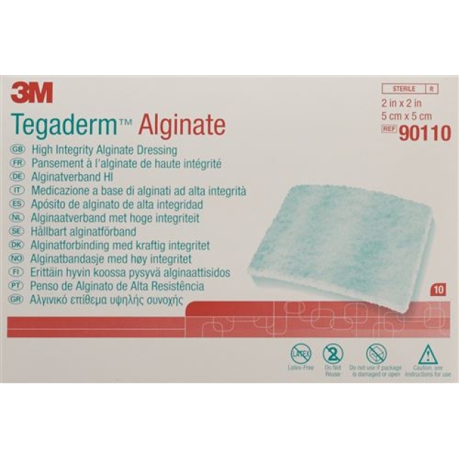 3M Tegaderm Alginate компресс 5x5см 10 штук