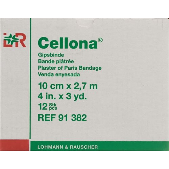 Cellona Gipsbinden 2.75мX10см Feincremig 12 штук