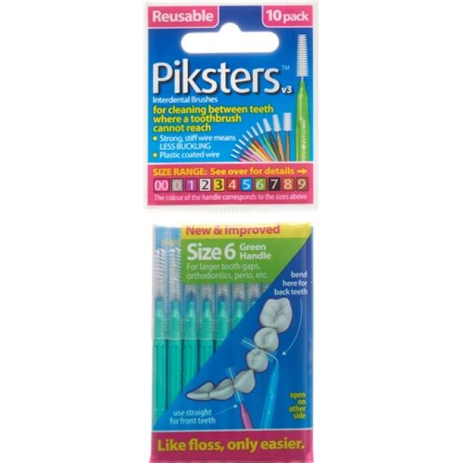 Piksters Interdentalburstchen размер 6 10 штук