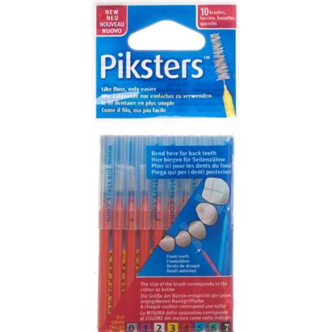 Piksters Interdentalburstchen размер 4 10 штук