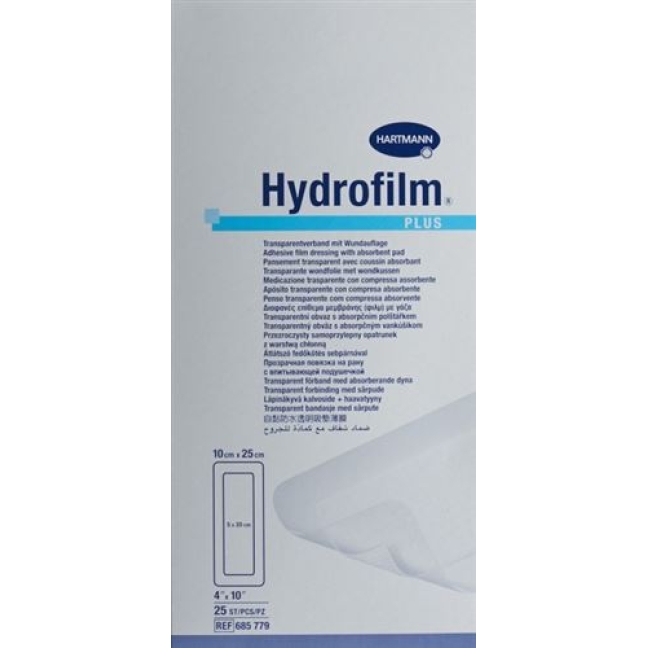 Hydrofilm Plus Wundverband Film 10x25см Steril 25 штук