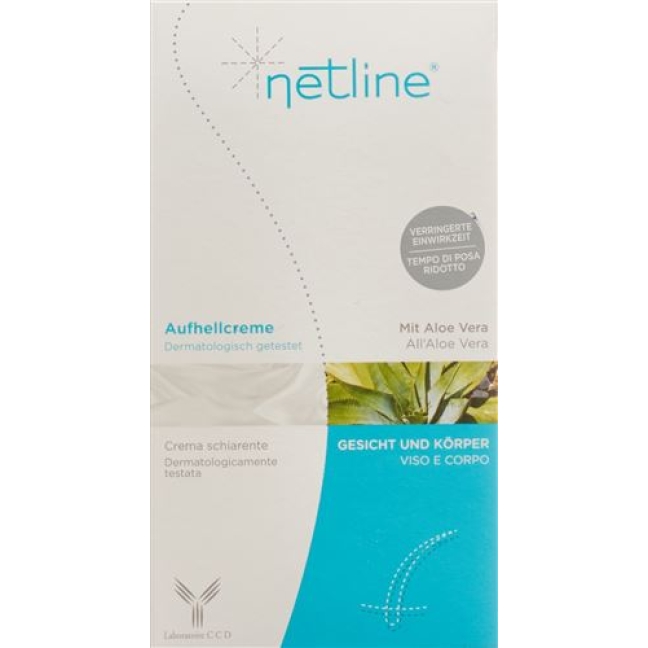 Netline Aufhellcreme fur Gesicht und Korper 2 тюбикn