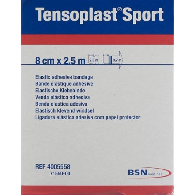 Tensoplast Sport эластичный бинт 8см x 2.5м