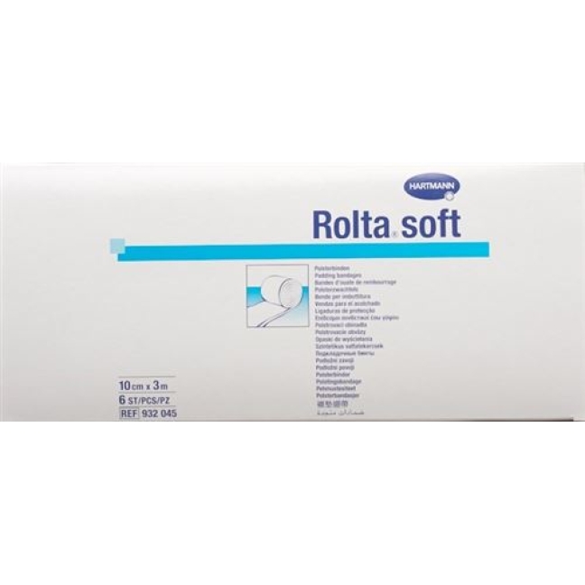 Rolta Soft Wattebinde 10смx3m Synthetisch 6 штук