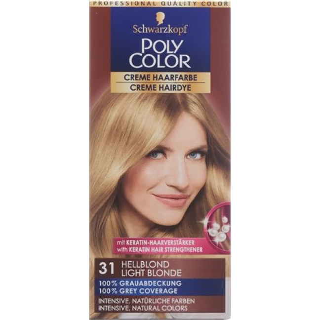 Polycolor крем цвет волос 31 Hellblond 90мл