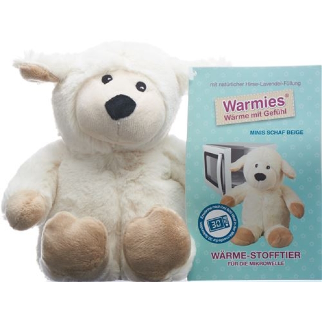 Beddy Bear Warme-Stofftier Mini Schaf Beige