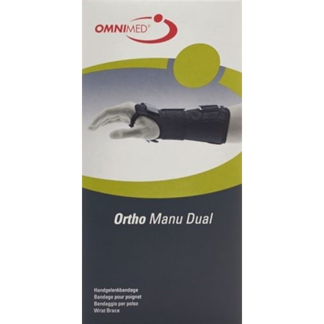 Omnimed Ortho Manu Dual Handgelenkbandage 22см размер M Schwarz