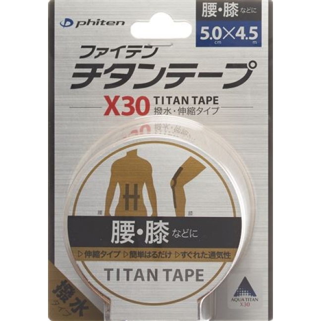 Phiten Aqua Titan Tape X30 5 см x 4.5m elastisch