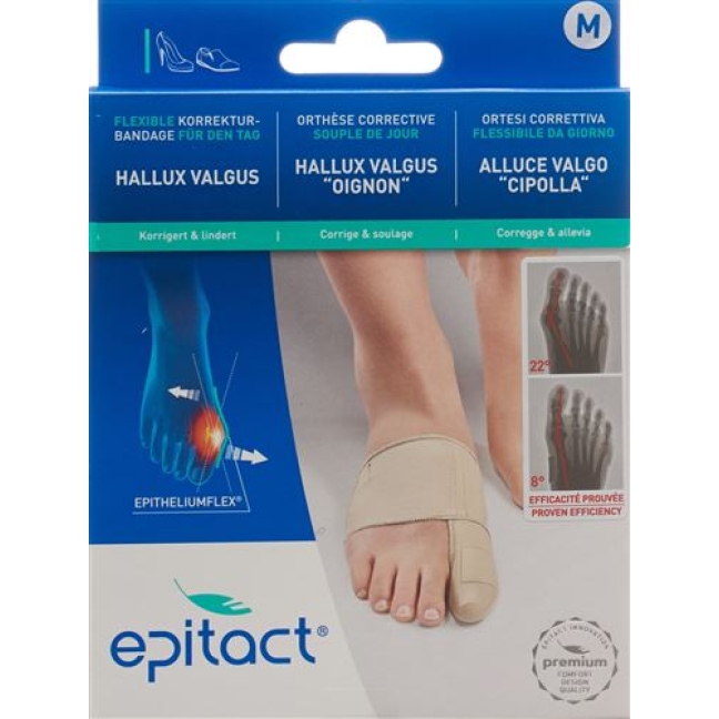 Epitact Hallux Valgus Korrekturschiene Grosse M 21.5-23см