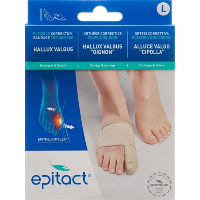 Epitact Hallux Valgus Korrekturschiene Grosse L 23-24.5см